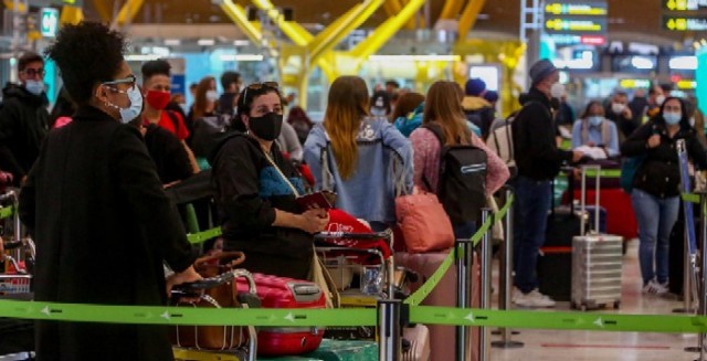 Caída del tráfico aéreo mundial